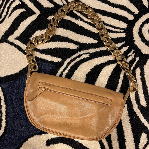 Burberry small Olympia leather shoulder bag with chain shoulder strap - Picture 2 of 10